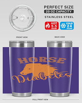 horse diabetes Style 34#- diabetes- Tumbler