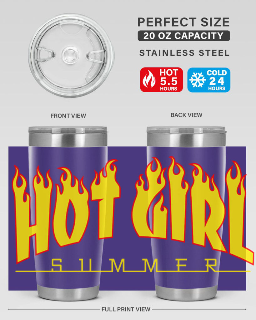 hot girl  summer fire 123#- black words phrases- Cotton Tank
