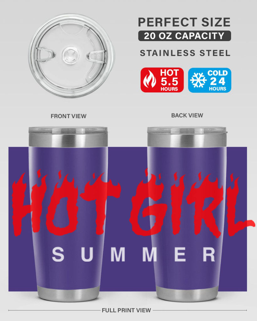 hot girl  summer fire 124#- black words phrases- Cotton Tank