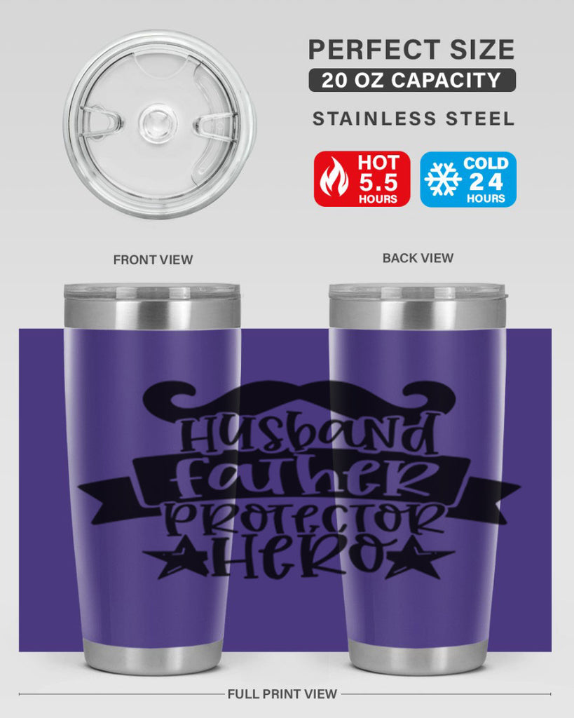 husband father protector hero 46#- fathers day- Tumbler