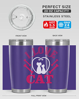 i love cat Style 56#- cat- Tumbler