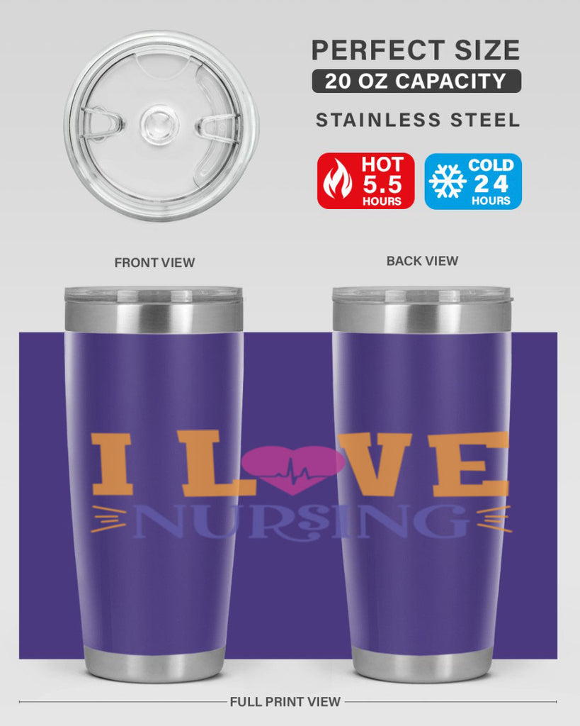 i love nursing Style 379#- nurse- tumbler