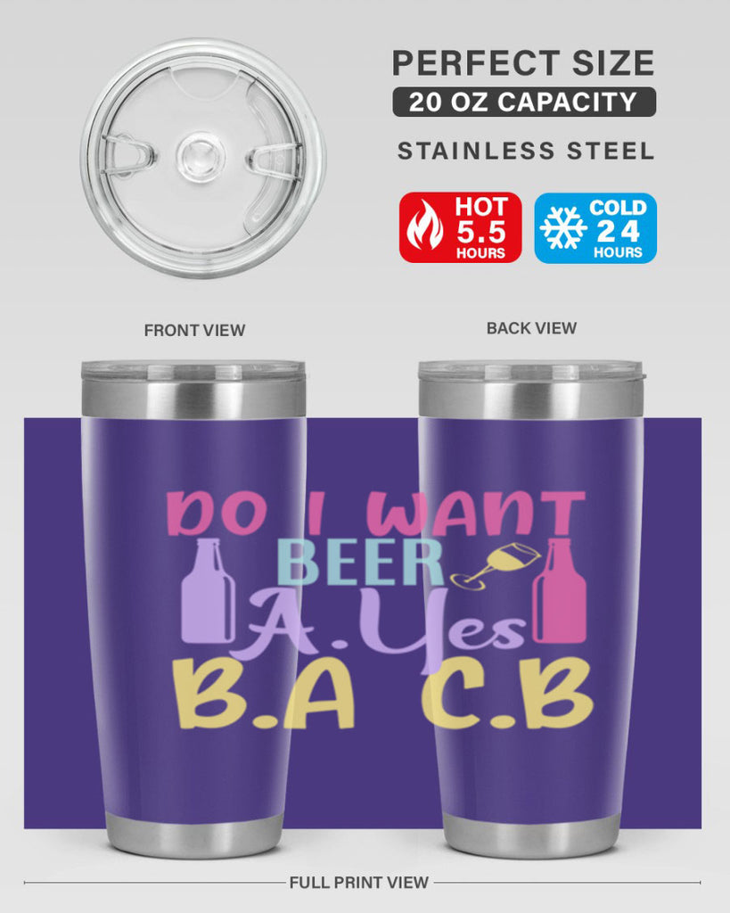 i want beer ayes ba cb 142#- beer- Tumbler