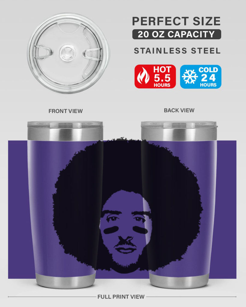 kaepernick 23#- black men - boys- tumbler