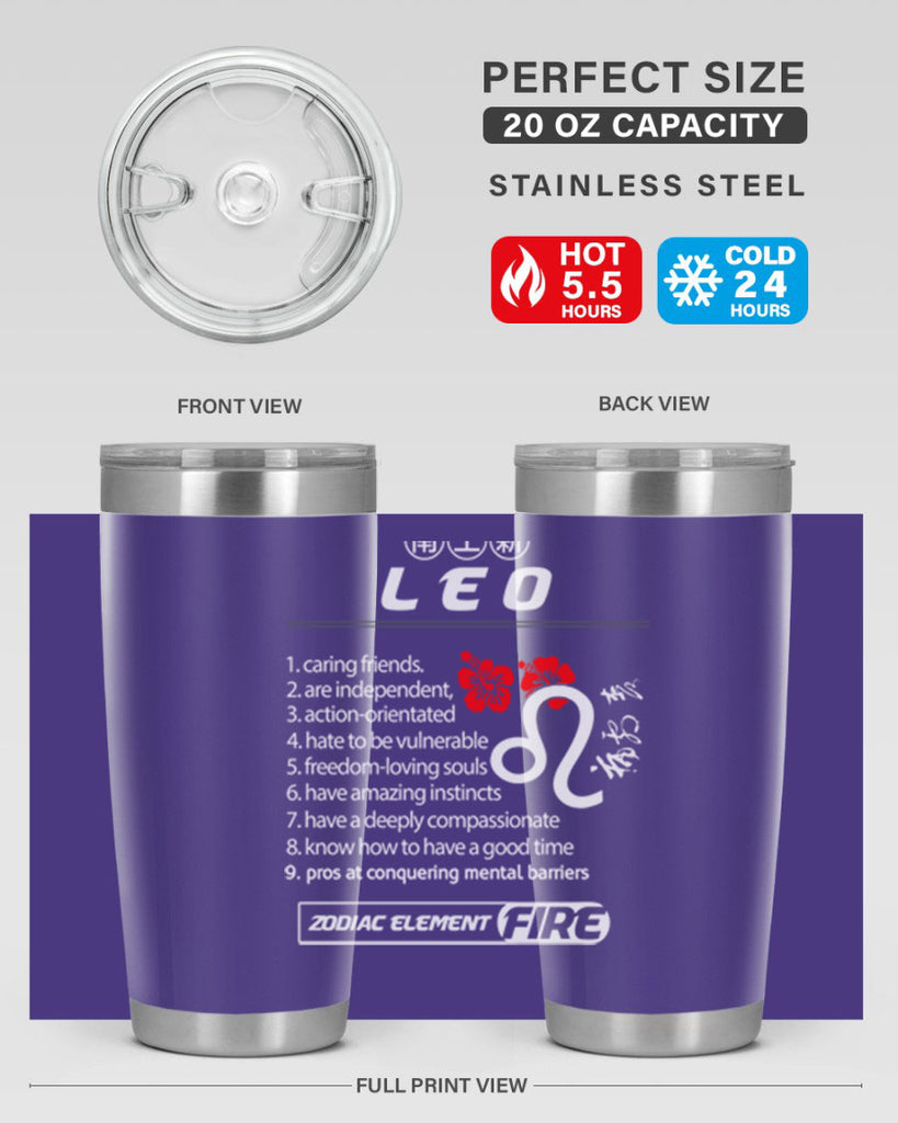 leo 307#- zodiac- Tumbler