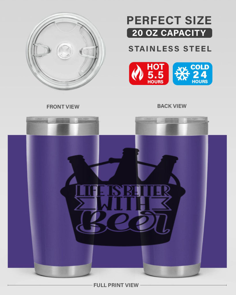life is better with beer 27#- beer- Tumbler