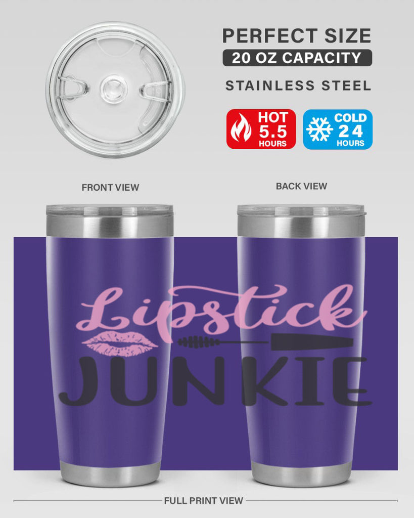 lipstick junkie Style 154#- make up- Tumbler