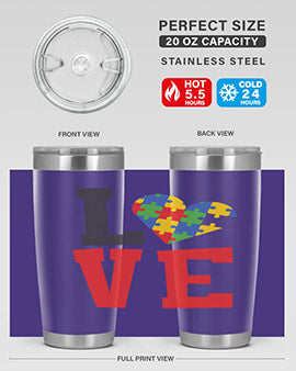 love Style 29#- autism- Tumbler