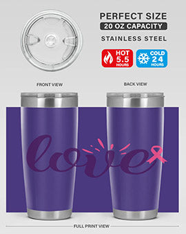love Style 7#- breast cancer- Tumbler