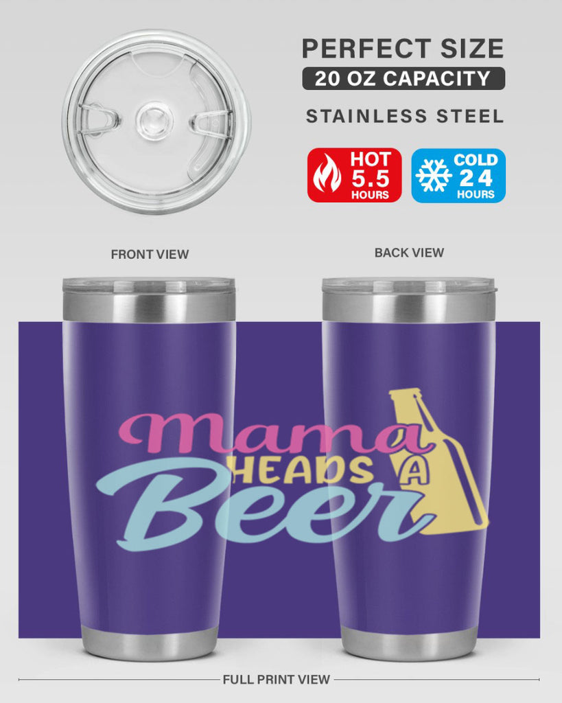 mama heads a beer 124#- beer- Tumbler