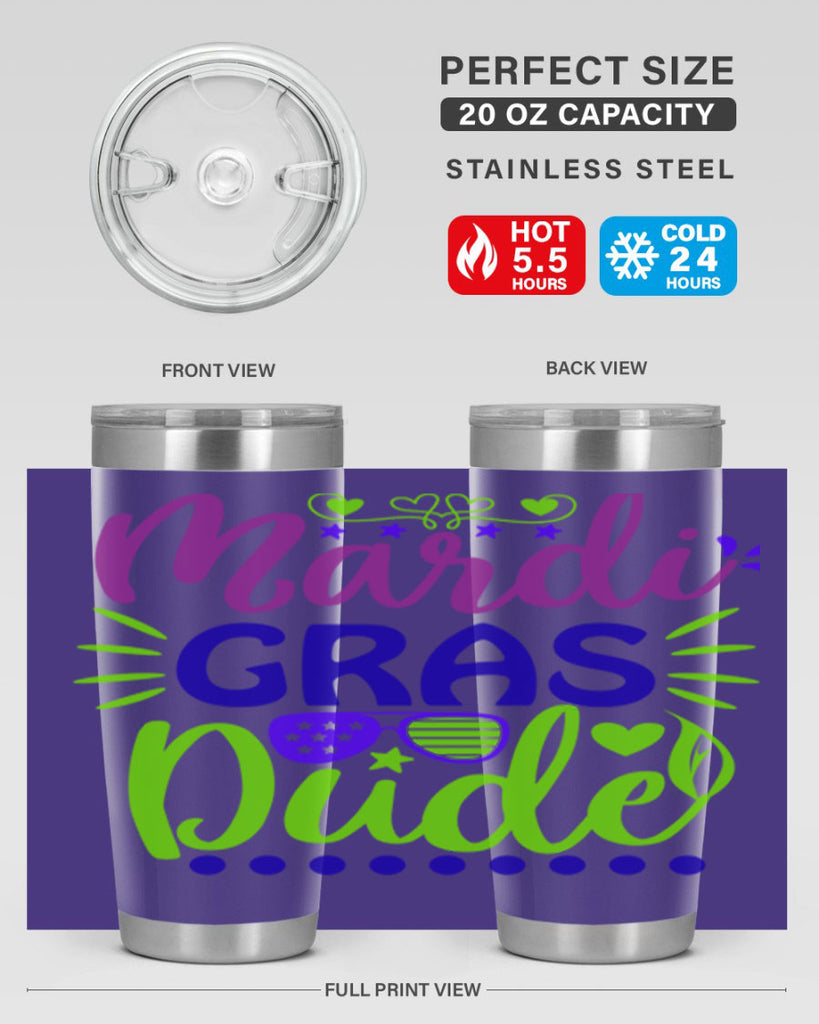mardi gras dude 9#- mardi gras- Tumbler