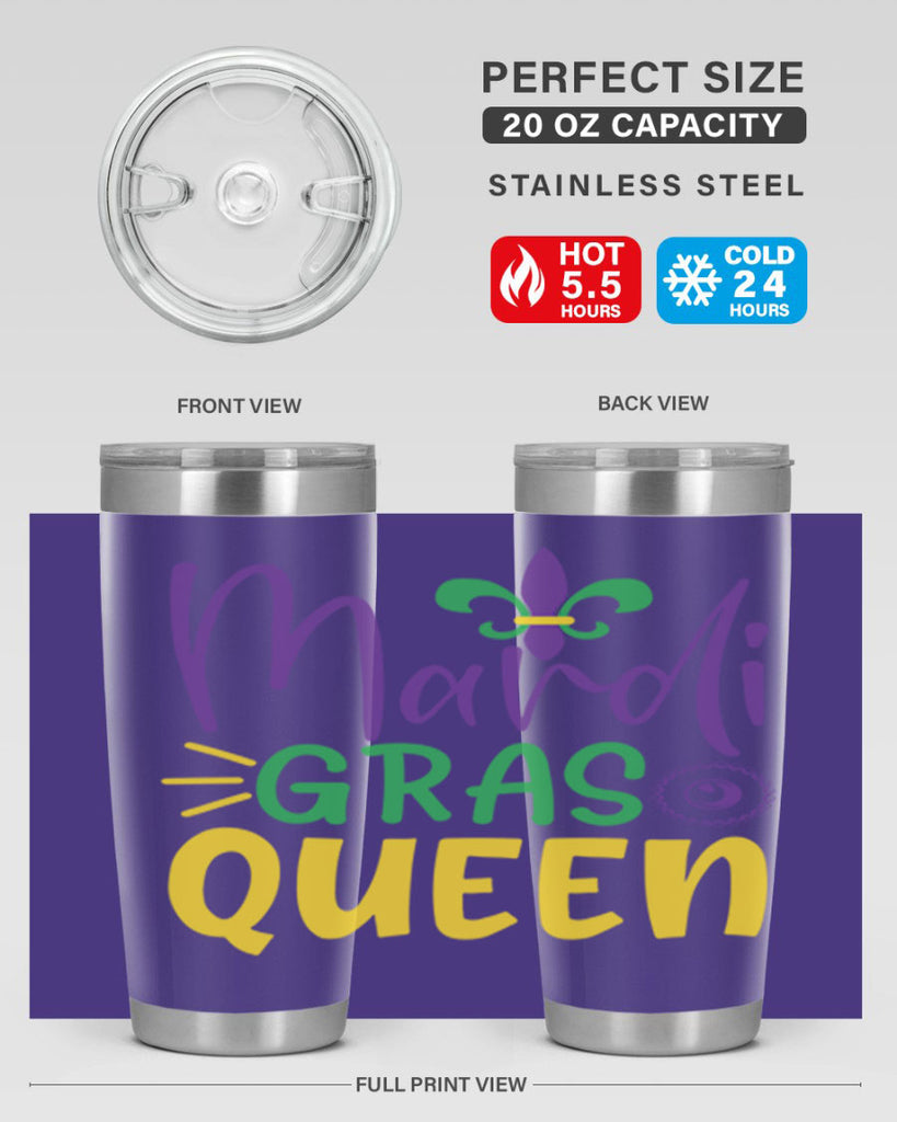 mardi gras queen 79#- mardi gras- Tumbler