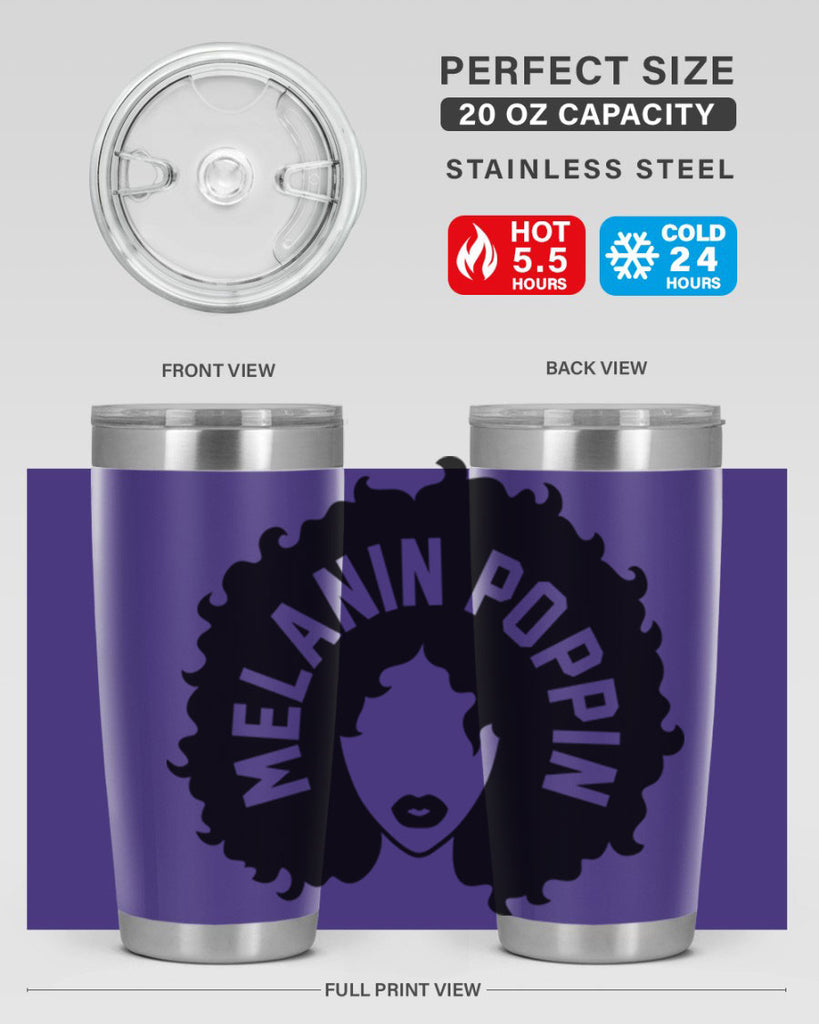 melanin poppin 85#- black words phrases- Cotton Tank