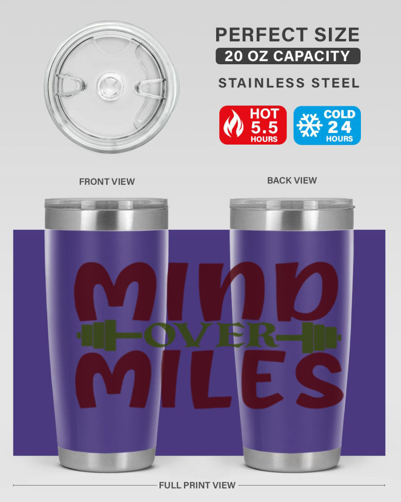 mind over miles 29#- gym- Tumbler