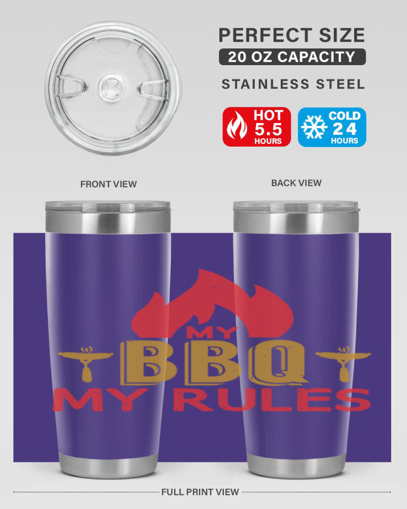 my bbq my ruless 21#- bbq- Tumbler