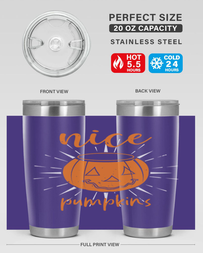 nice pumpkins 138#- halloween- Tumbler