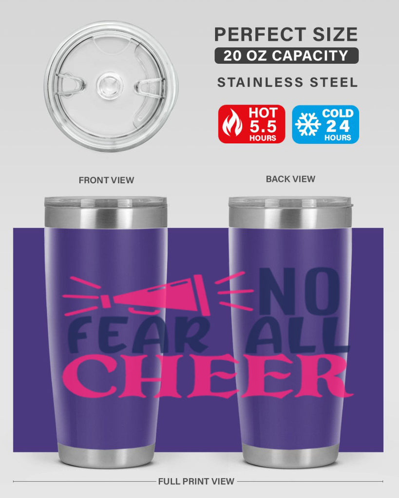 no fear all cheer 1739#- cheer- Tumbler