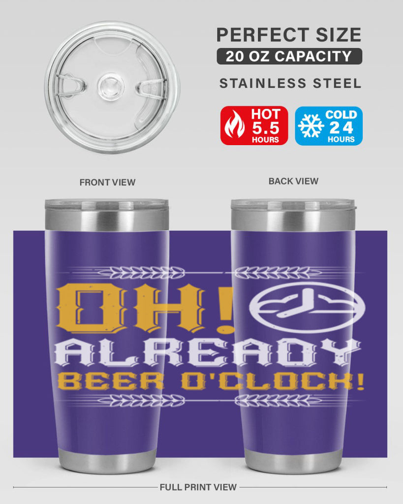 oh already beer oclock 54#- beer- Tumbler