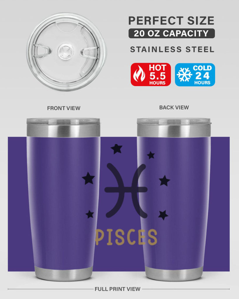 pisces 355#- zodiac- Tumbler