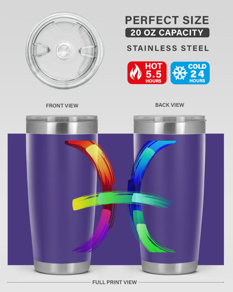 pisces 370#- zodiac- Tumbler