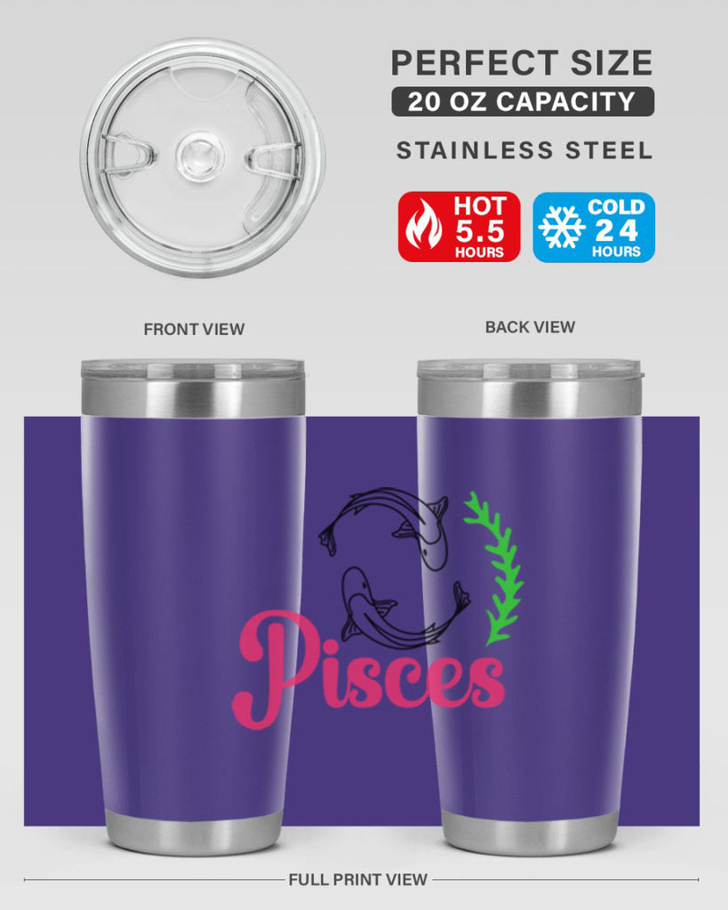 pisces 372#- zodiac- Tumbler