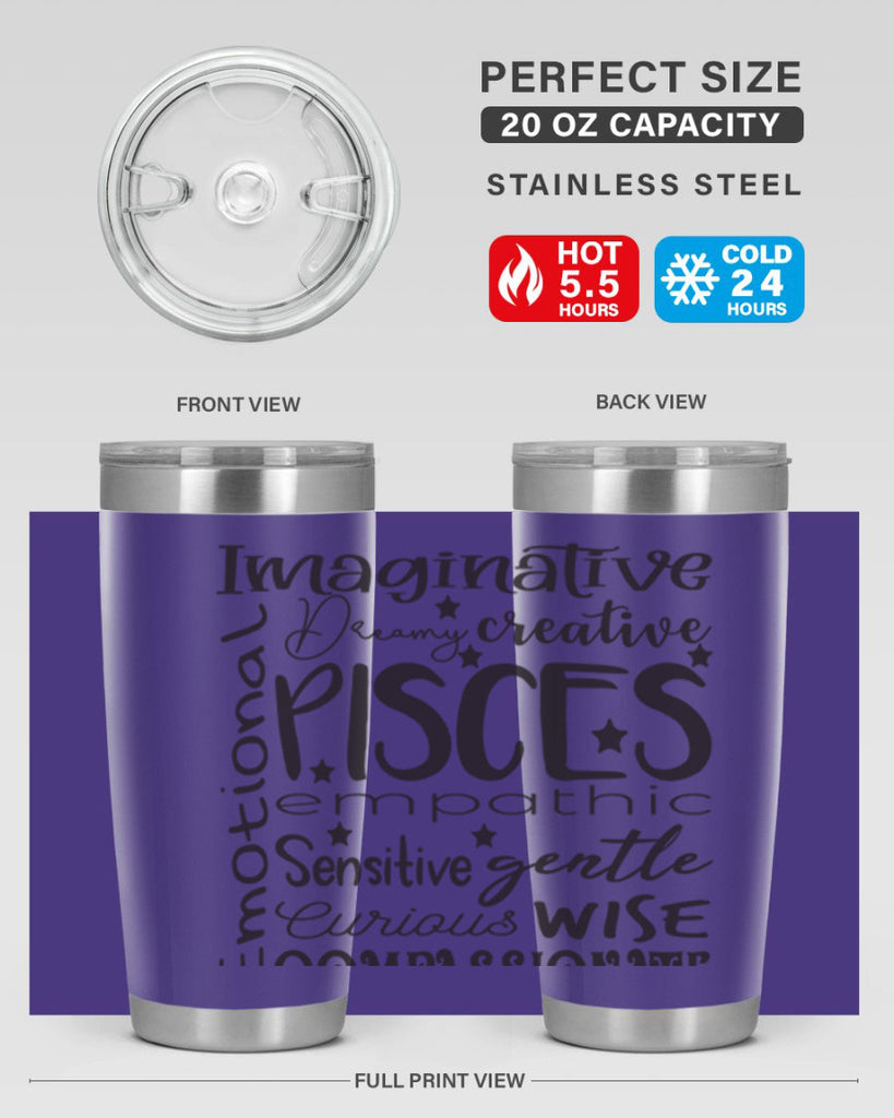 pisces 570#- zodiac- Tumbler