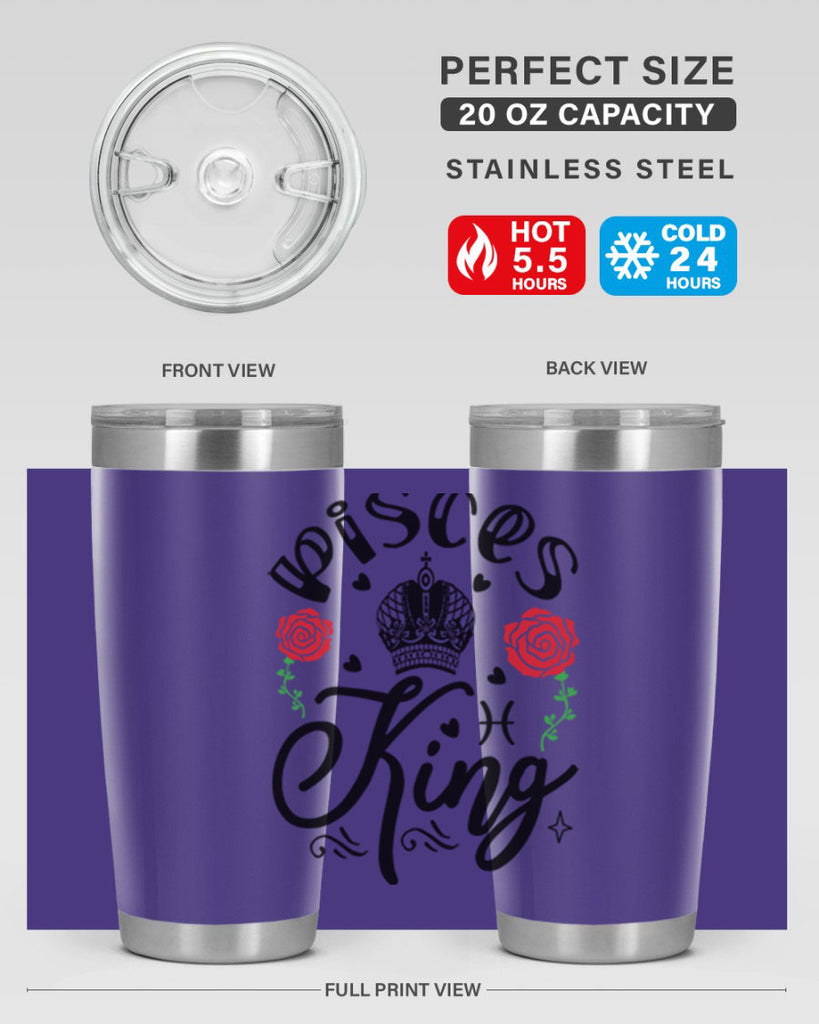 pisces king 375#- zodiac- Tumbler