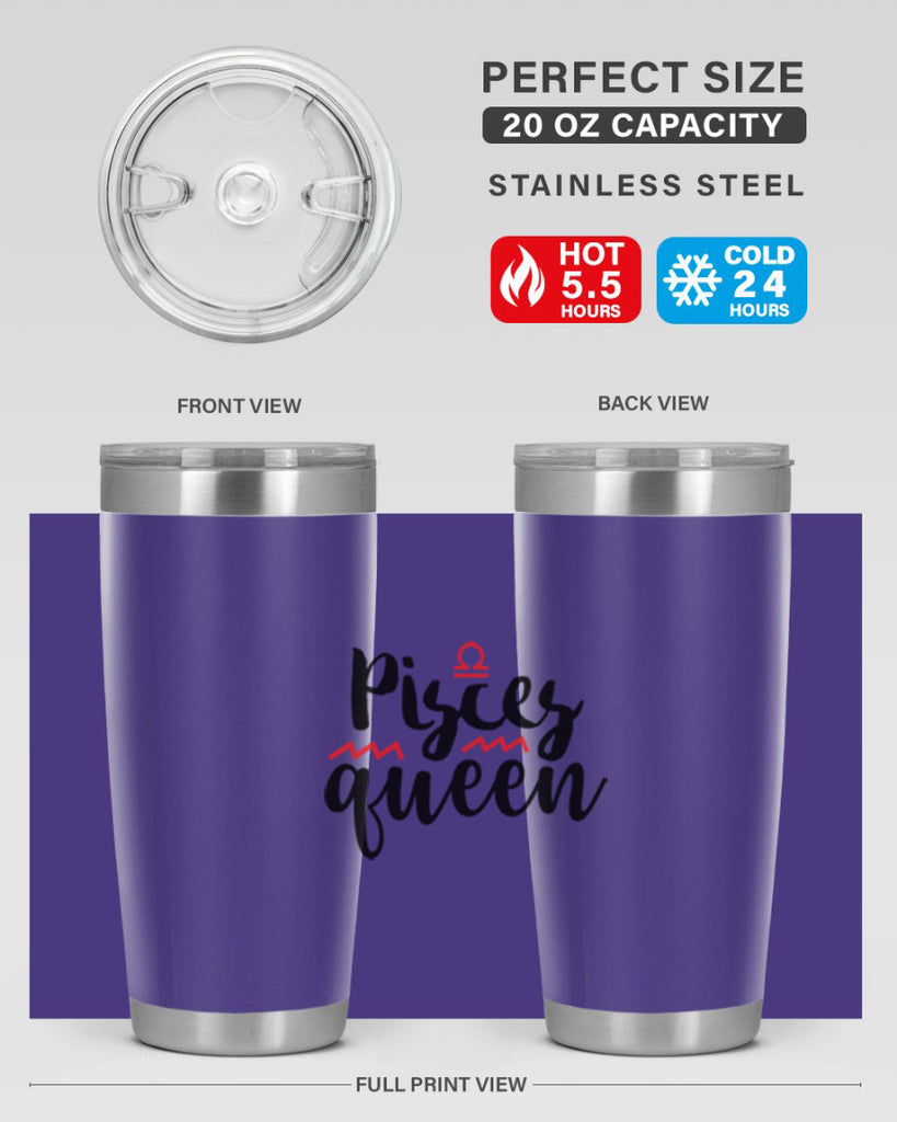pisces queen 368#- zodiac- Tumbler
