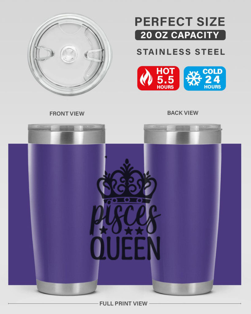 pisces queen 376#- zodiac- Tumbler