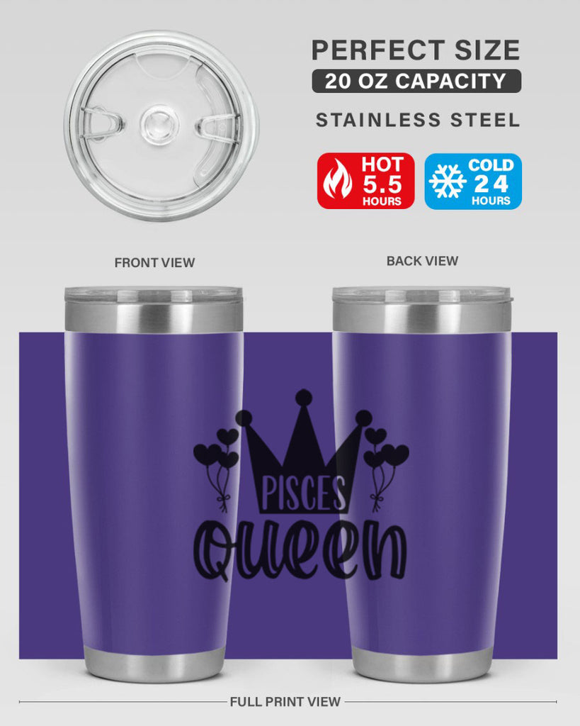 pisces queen 377#- zodiac- Tumbler