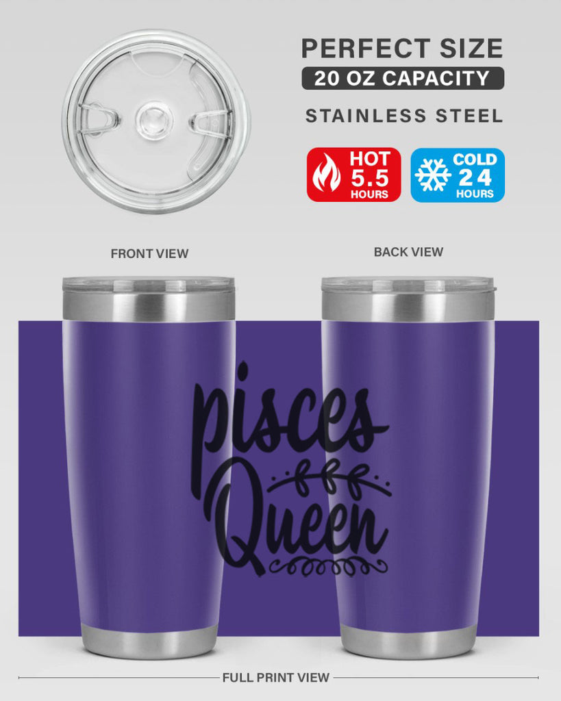 pisces queen 378#- zodiac- Tumbler