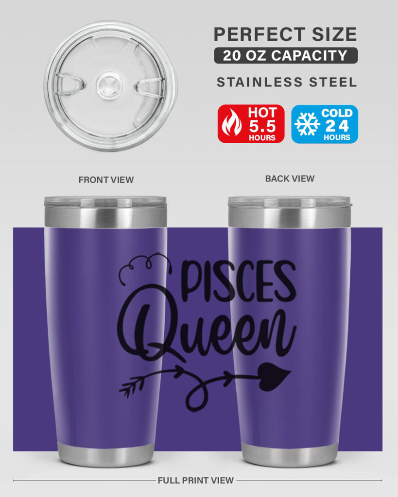 pisces queen 379#- zodiac- Tumbler
