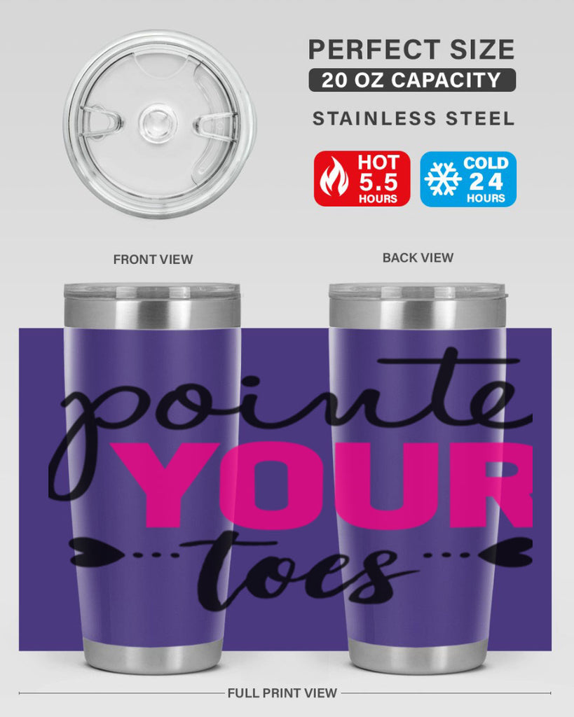 pointe your toes 71#- ballet- Tumbler