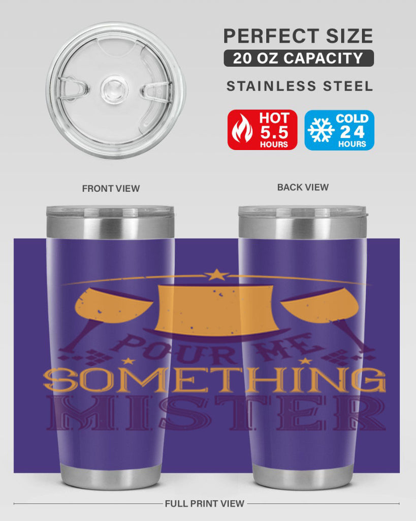 pour me something mister 38#- mardi gras- Tumbler