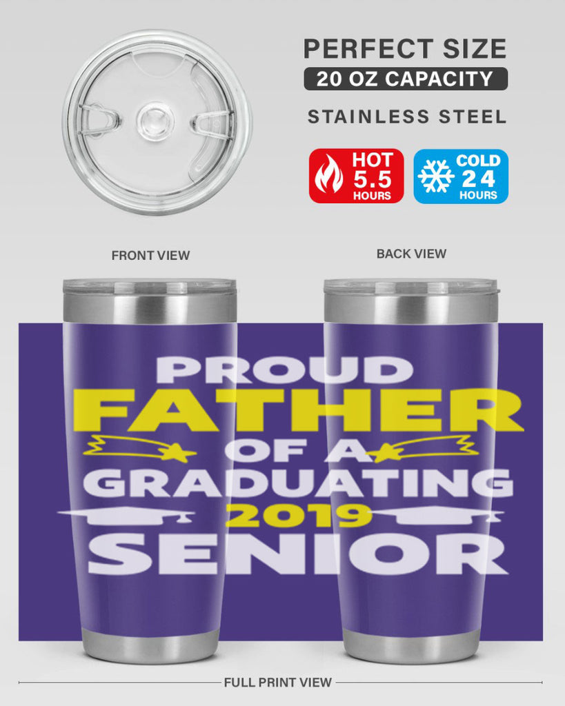 proud father of a graduating 264#- fathers day- Tumbler
