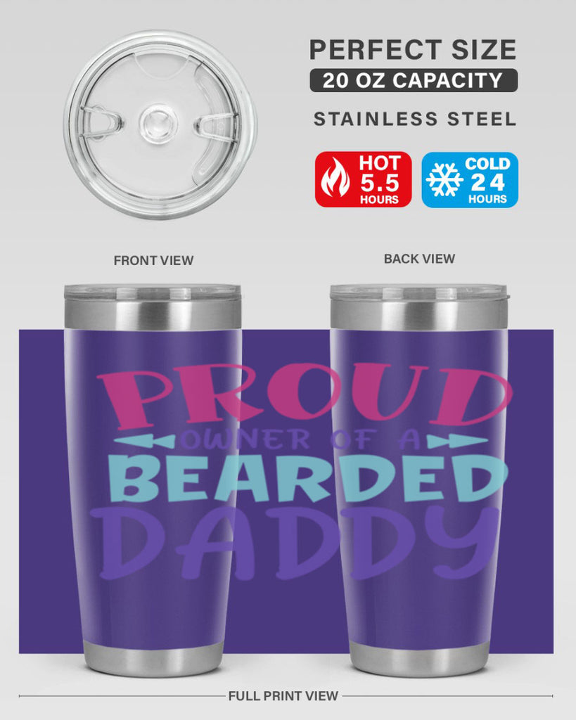 proud owner of a bearded daddy Style 202#- baby- tumbler