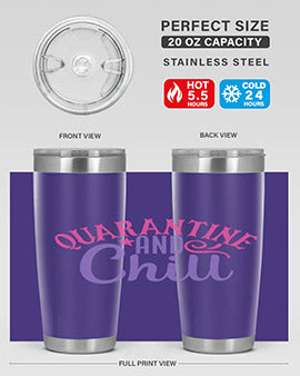 quarantine chill Style 47#- corona virus- Tumbler