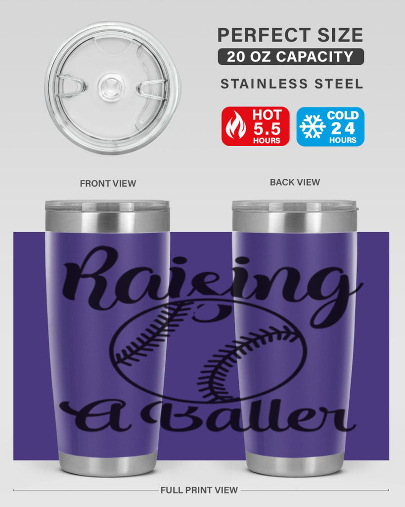 raising a baller 2277#- softball- Tumbler
