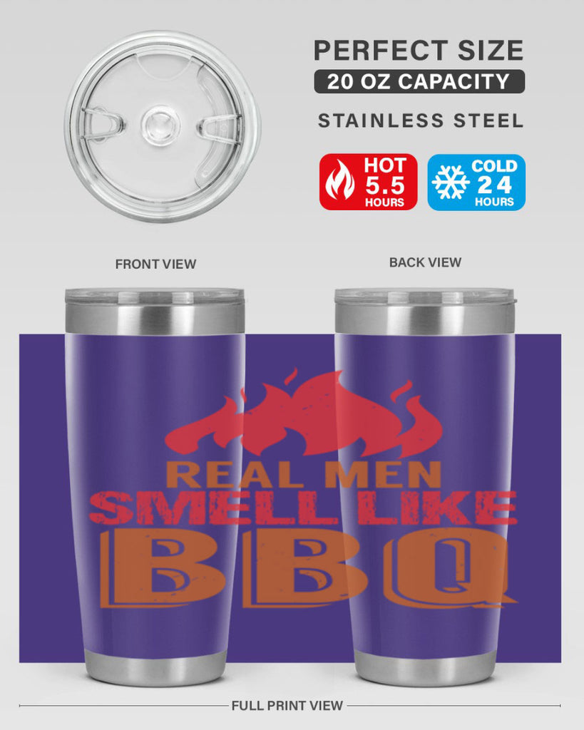 real men smell like bbq 16#- bbq- Tumbler