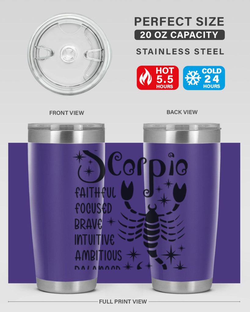 scorpio 431#- zodiac- Tumbler