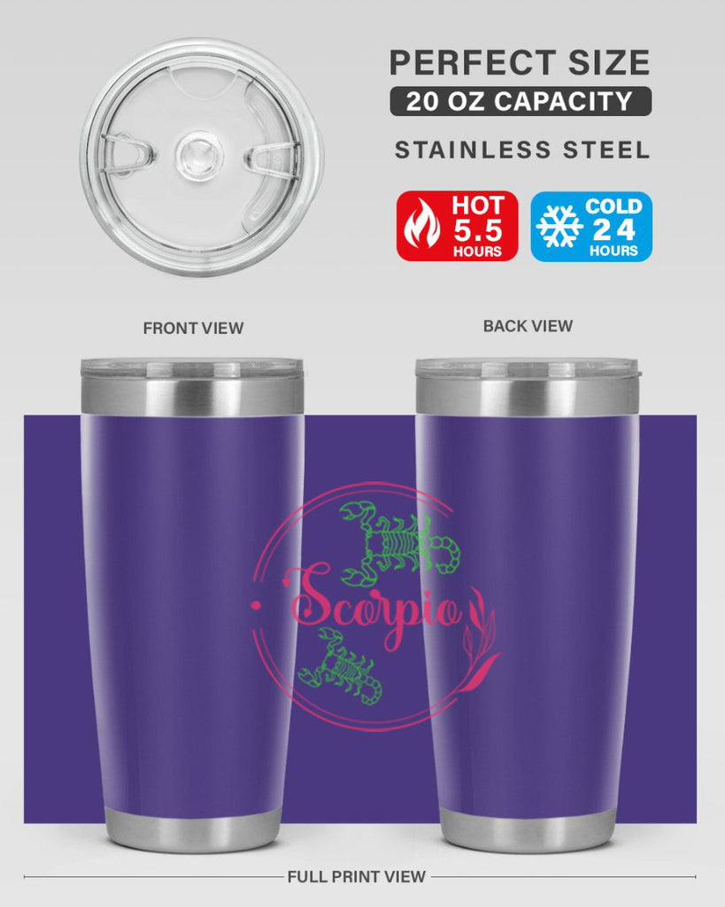 scorpio 437#- zodiac- Tumbler