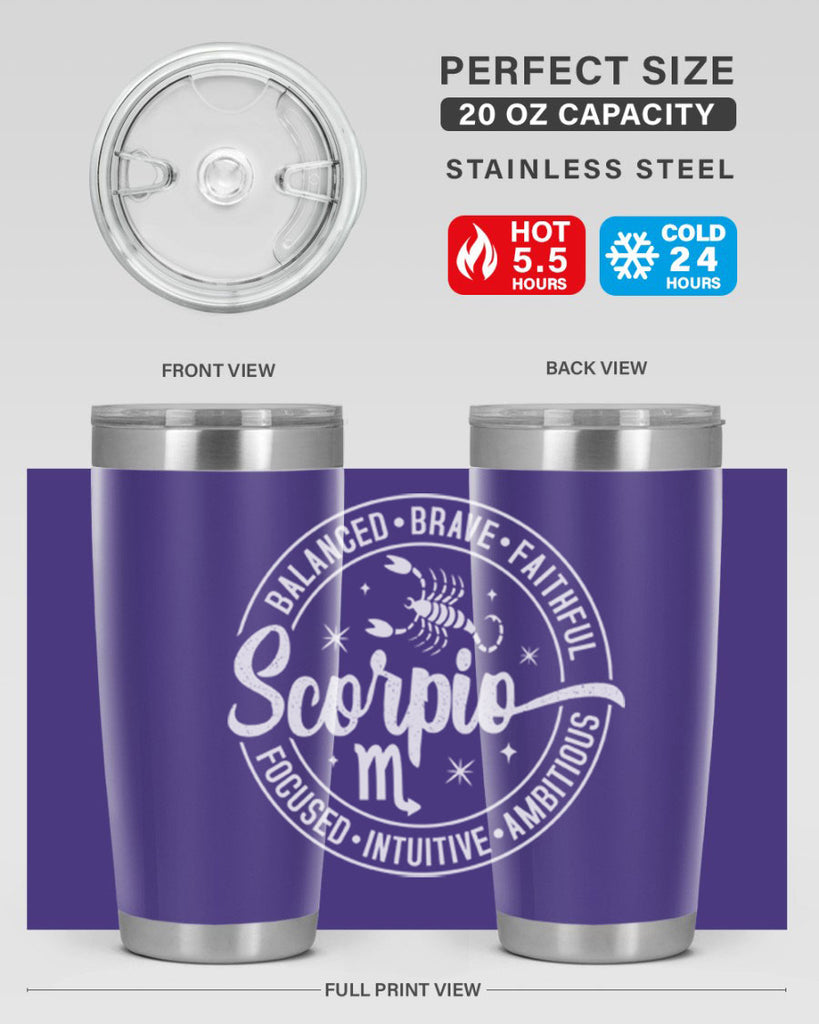 scorpio 439#- zodiac- Tumbler