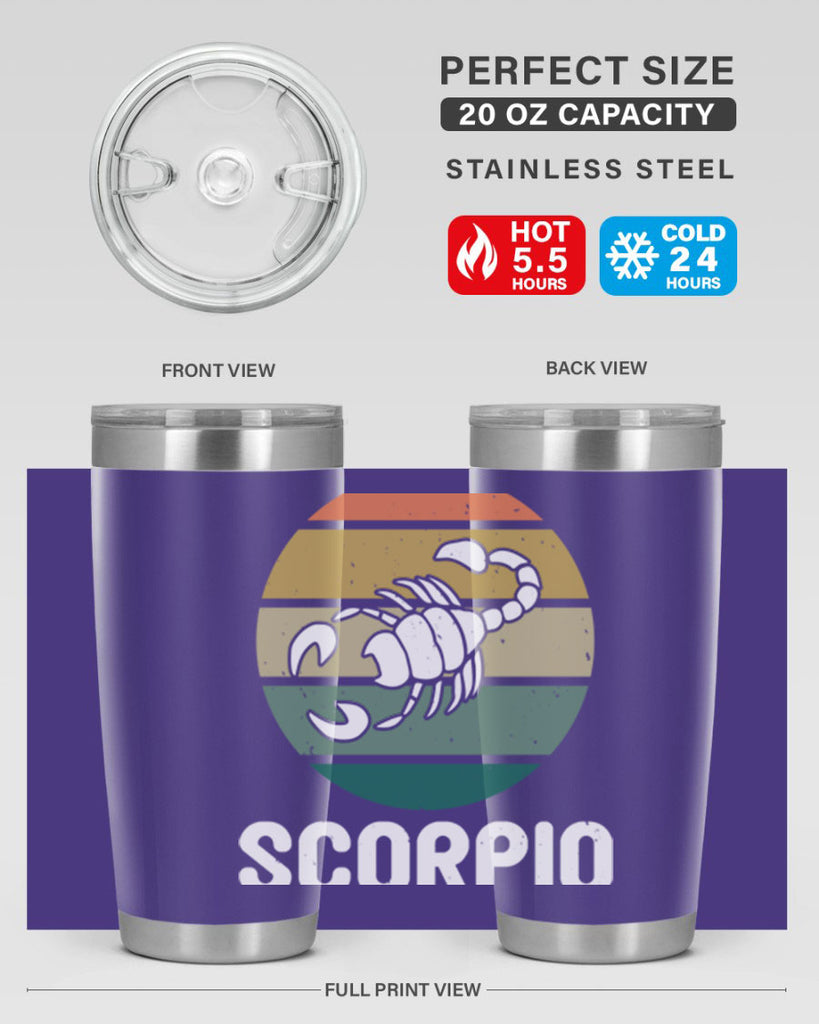 scorpio 451#- zodiac- Tumbler