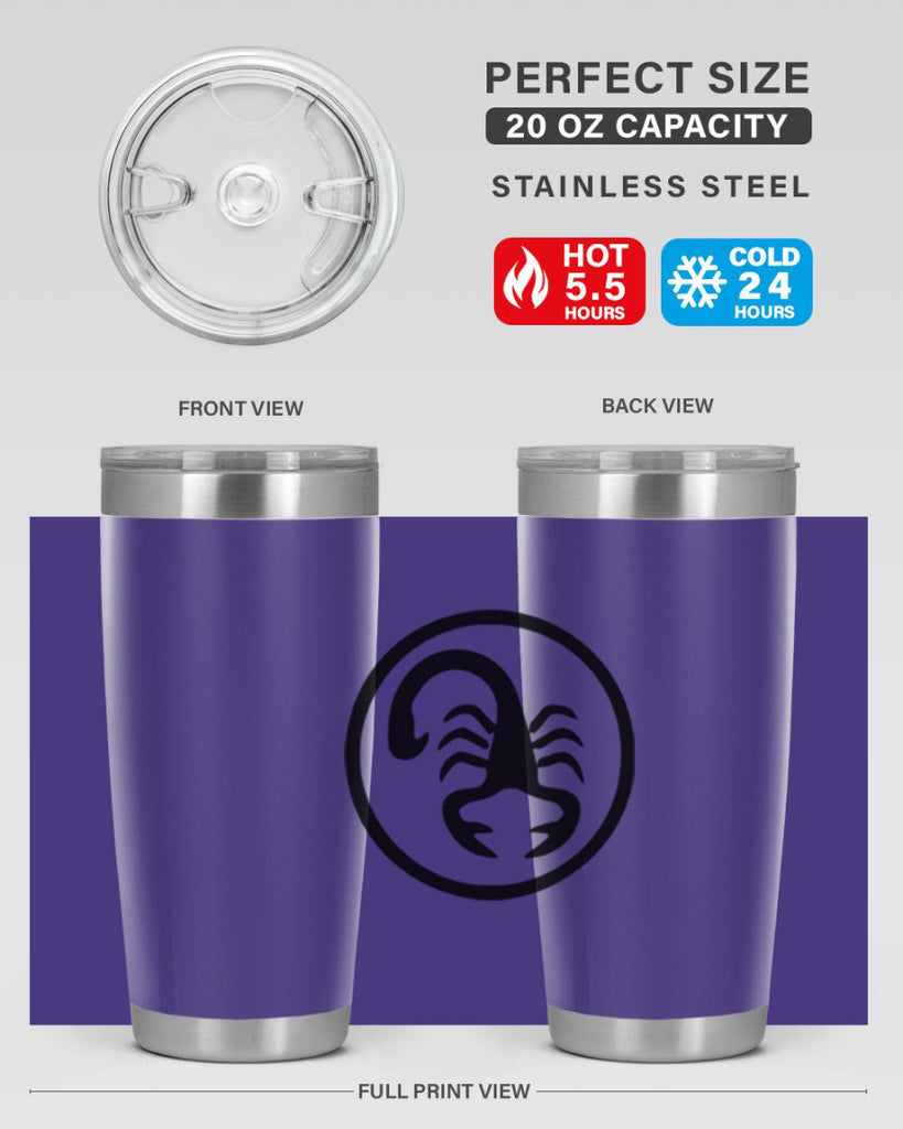 scorpio 452#- zodiac- Tumbler