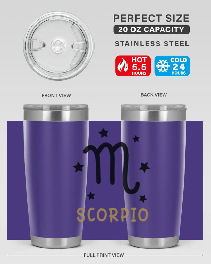 scorpio 455#- zodiac- Tumbler