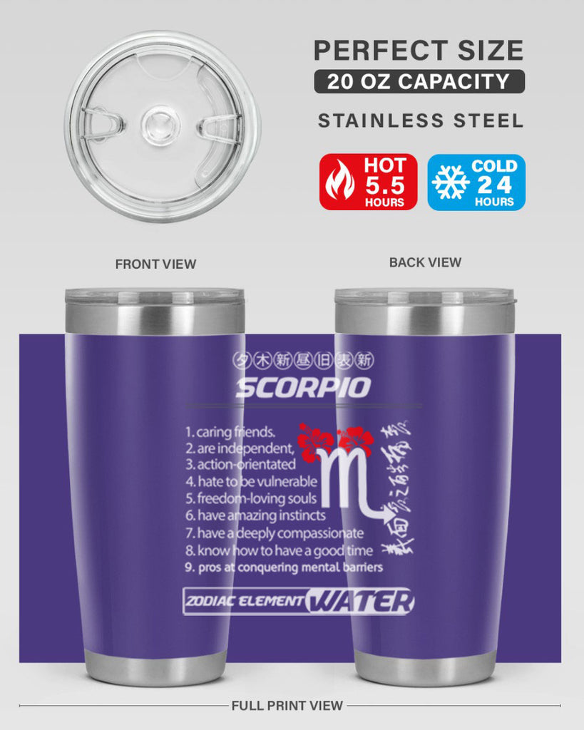 scorpio 456#- zodiac- Tumbler