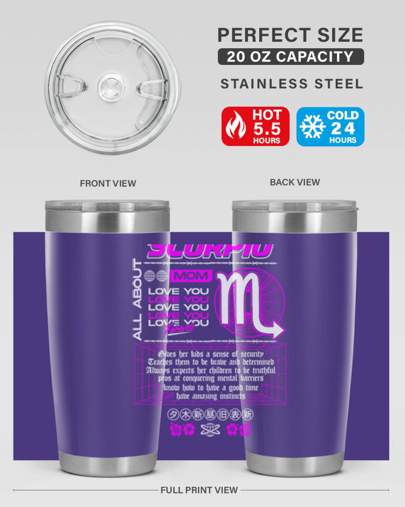 scorpio 457#- zodiac- Tumbler
