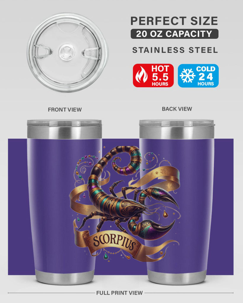 scorpio 459#- zodiac- Tumbler