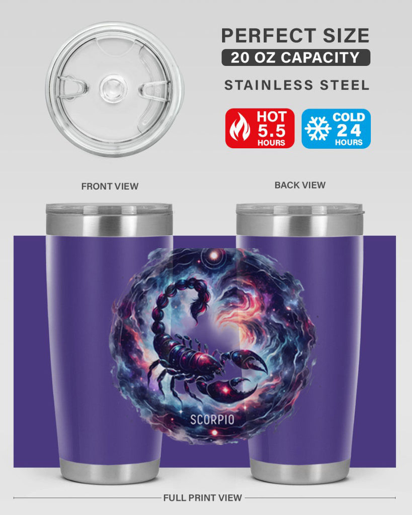 scorpio 461#- zodiac- Tumbler