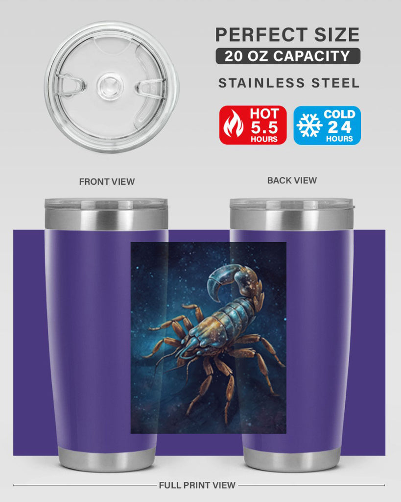 scorpio 46#- zodiac- Tumbler